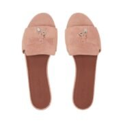 Loropiana Summer Charms Sandal Suede Goatskin Precious Rose - Image 3