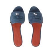 Loropiana Summer Charms Sandal Suede Goatskin Denim - Image 4