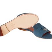 Loropiana Summer Charms Sandal Suede Goatskin Denim - Image 6