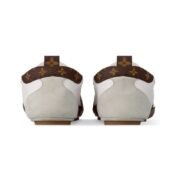 LV Sneakerina White With Brown Monogram - Image 4