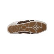 LV Sneakerina White With Brown Monogram - Image 5