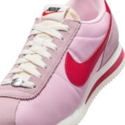 Nike Cortez Trainers Medium Soft Pink Fire Red Sail Team Orange - Image 4