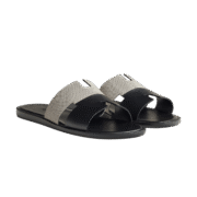 Hermes Izmir Sandal Prunoir / Noir - Image 2