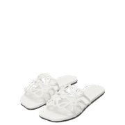 Loewe Slipper Calfskin Anthurium White - Image 2