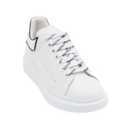 Alexander Mcqueen Oversized – White Black Trim - Image 3