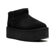 UGG Classic Ultra Mini Platform Black- Chestnut - Image 2