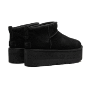 UGG Classic Ultra Mini Platform Black- Chestnut - Image 3