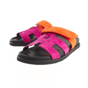 Hermes Chypre Sandal Rose Chapas / Orange Synthétique - Image 4