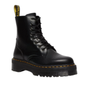 Dr. Martens Jadon Platform Boots - Black Smooth Leather - Image 4