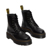 Dr. Martens Jadon Platform Boots - Black Smooth Leather - Image 2