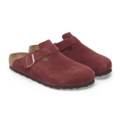 Birkenstock Boston Burgundy - Suede Leather Zinfandel - Image 2