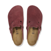 Birkenstock Boston Burgundy - Suede Leather Zinfandel - Image 3