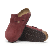 Birkenstock Boston Burgundy - Suede Leather Zinfandel - Image 4