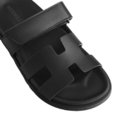 Hermes Chypre Sandal - Noir Calfskin Leather - Image 4