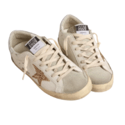 Golden Goose Super-Star - White Ice Gray Gold Glitter - Image 2