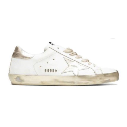 Golden Goose Super-Star - White Gold Sparkle