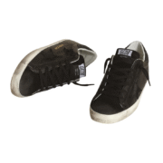 Golden Goose Superstar - Black Glitter Heel - Image 2