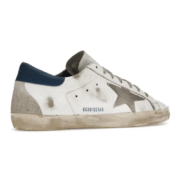 Golden Goose Super-Star - White Royal Blue Grey Suede Patch - Image 2