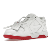 OFF-WHITE Out Of Office "OOO" Low Tops For Walking White White Red SS22 - Image 4