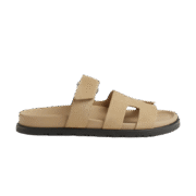 Hermes Chypre Sandal Beige Suede