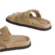 Hermes Chypre Sandal Beige Suede - Image 4