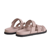 Hermes Chypre Sandal - Pink Suede - Image 3