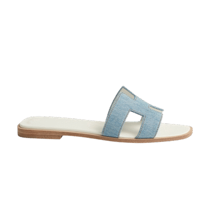 Hermes Oran Sandal Bleu/Clair