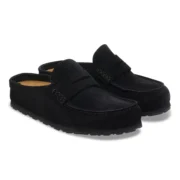 BIRKENSTOCK Naples Wrapped Suede Leather in Color Black | - Image 3