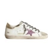 golden goose superstar pink glitter