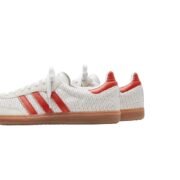adidas Samba OG - Crystal White / Preloved Red / Gum - Image 3