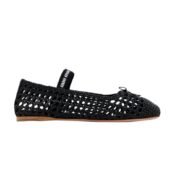 Miu Miu Woven nappa leather ballerinas for Women