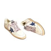 Golden Goose Ball-Star in nappa leather with blue - Image 3