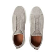 Zegna Triple Stitch Suede Grey - Image 3