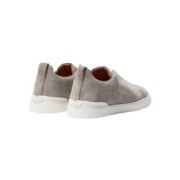 Zegna Triple Stitch Suede Grey - Image 4