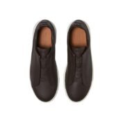 Zegna Brown Leather Triple Stitch - Image 4