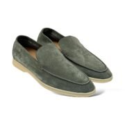 Loro Piana Summer Walk Loafer Suede Frozen Fir - Image 3