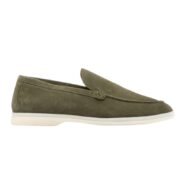Loro Piana Summer Walk Loafer Suede Frozen Fir