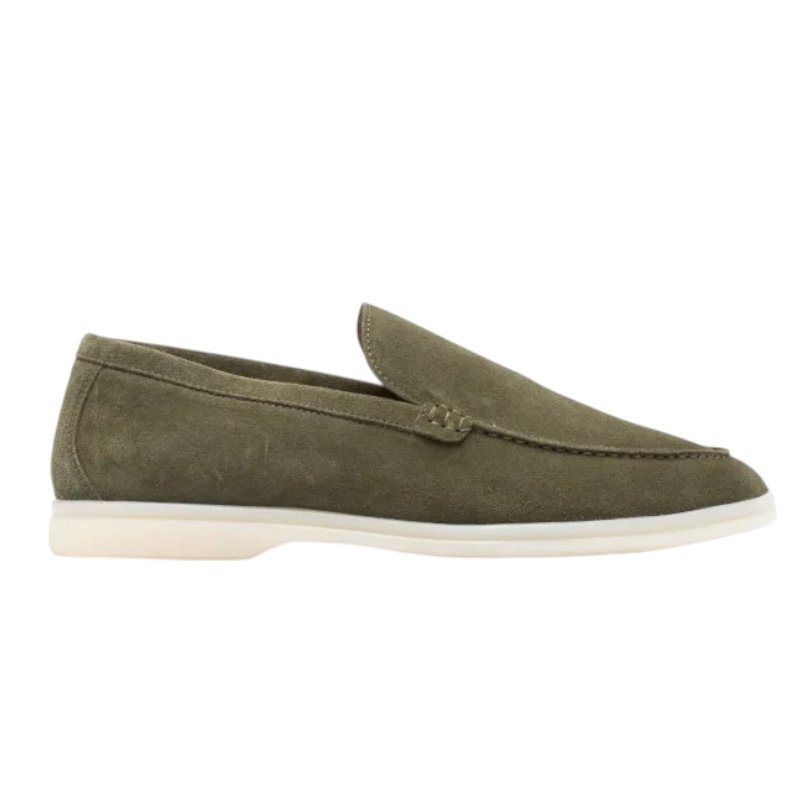 Photoroom_20260731_202525 Loro Piana Summer Walk Loafer Suede Frozen Fir - Image 1