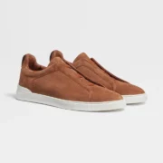 ZEGNA TOBACCO SUEDE TRIPLE STITCH - Image 2