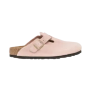 Birkenstock Boston suede pink clogs