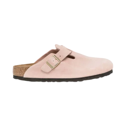 Birkenstock Boston suede pink clogs