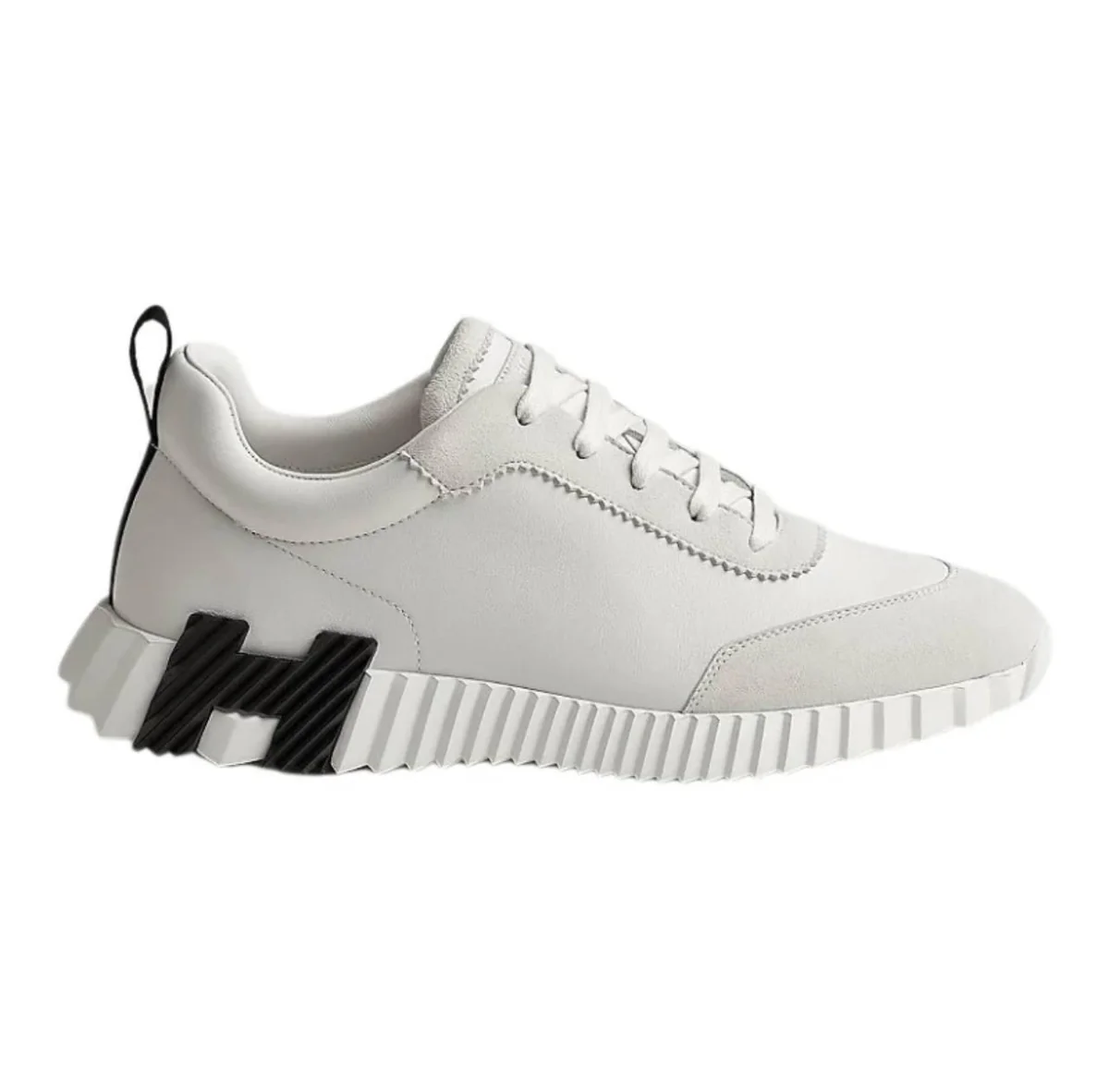IMG_2002 Hermes Bouncing Sneaker Calfskin Suede - Image 1