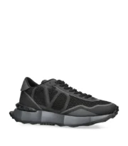 Valentino Garavani Black Netrunner Sneakers - Image 3